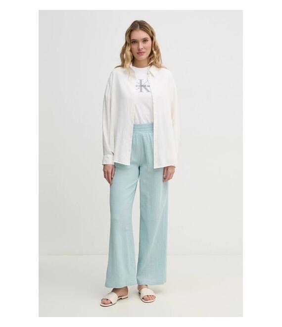 Βαμβακερό παντελόνι Dkny χρώμα: μπλε, DJ4P3004