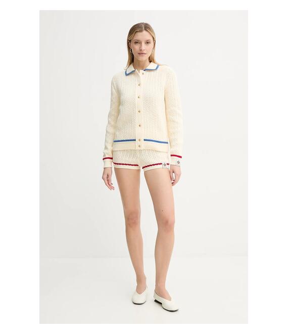 Βαμβακερό σορτσάκι Bally χρώμα: μπεζ, WKN09P