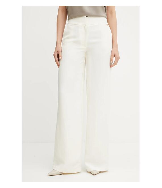 Παντελόνι με λινό μείγμα Marciano Guess GRETA χρώμα: μπεζ, 5GGB21 7316A