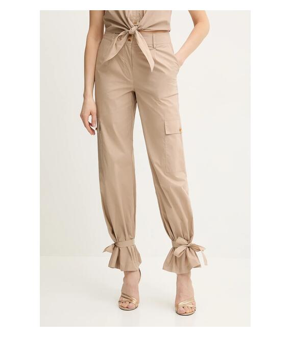 Βαμβακερό παντελόνι Marciano Guess PAT χρώμα: μπεζ, 5GGB20 7315A