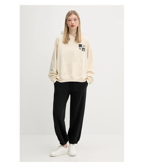 Παντελόνι φόρμας Hollister Co. χρώμα: μαύρο, KI347-5037