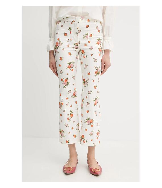 Παντελόνι Weekend Max Mara χρώμα: μπεζ, 2515131023600