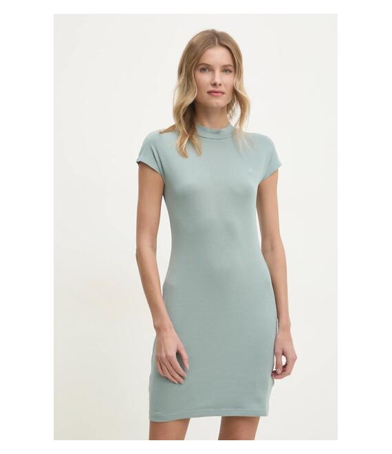 Βαμβακερό φόρεμα Calvin Klein Jeans χρώμα: γκρι, J20J224838