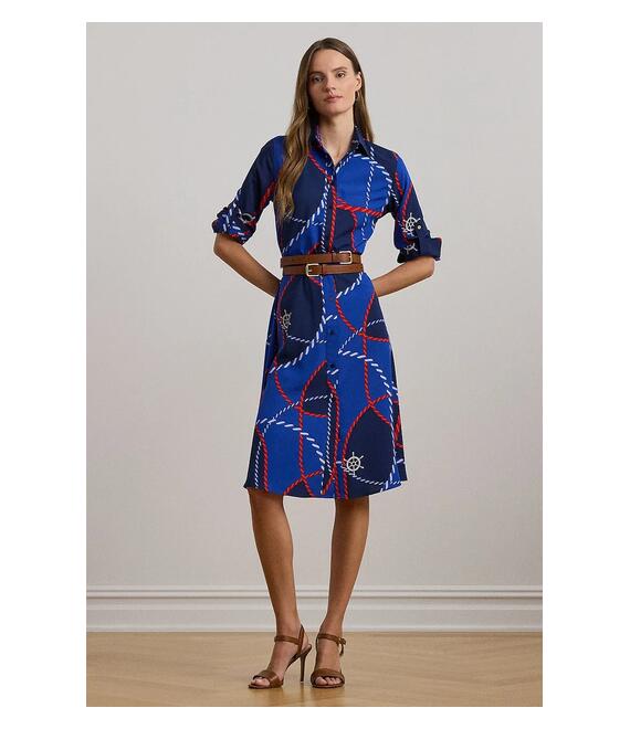 Φόρεμα Lauren Ralph Lauren χρώμα: μπλε, 200962233