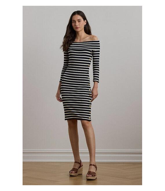 Φόρεμα Lauren Ralph Lauren χρώμα: ναυτικό μπλε, 250957718