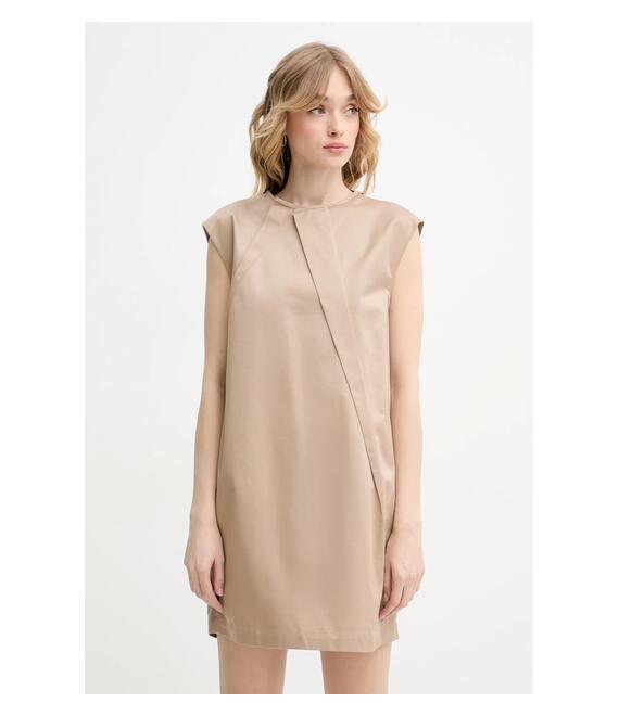 Βαμβακερό φόρεμα MM6 Maison Margiela χρώμα: πράσινο, S52DA0056.M35368
