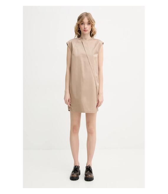 Βαμβακερό φόρεμα MM6 Maison Margiela χρώμα: πράσινο, S52DA0056.M35368