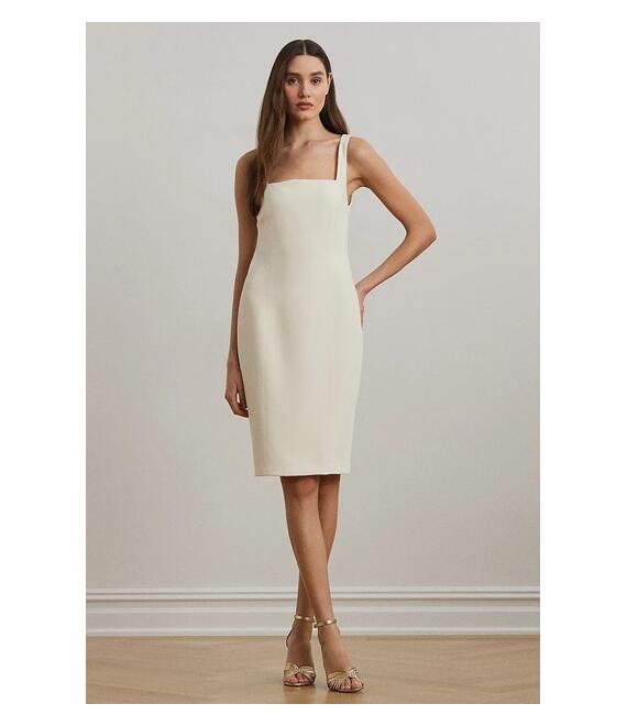 Φόρεμα Lauren Ralph Lauren χρώμα: μπεζ, 253963610