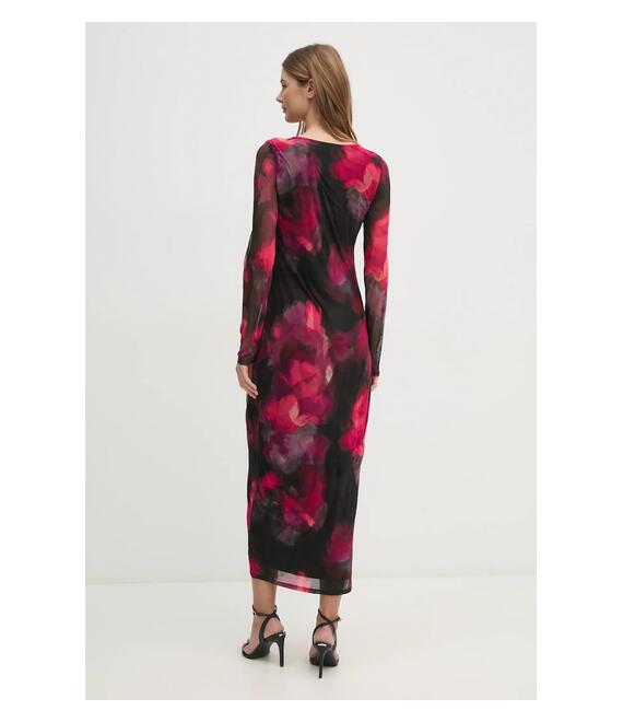 Φόρεμα Dkny χρώμα: ροζ, DD4KU42A