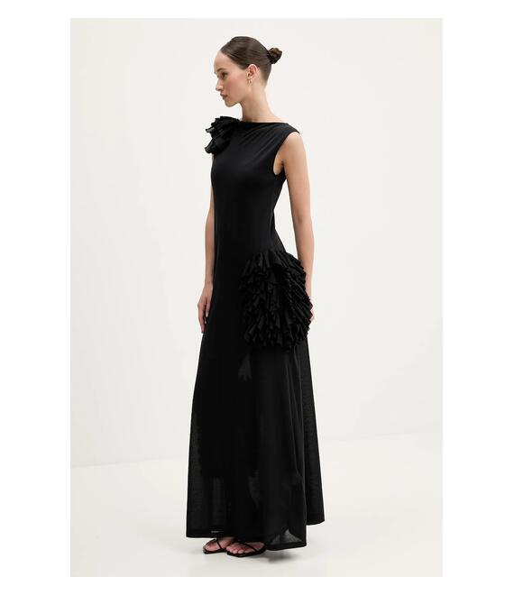 Φόρεμα MSGM χρώμα: μαύρο, 3842MDA49.257310