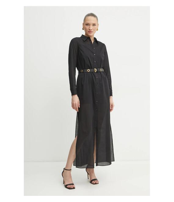 Φόρεμα MICHAEL Michael Kors χρώμα: μαύρο, MR5829W4YJ