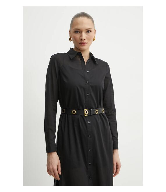 Φόρεμα MICHAEL Michael Kors χρώμα: μαύρο, MR5829W4YJ