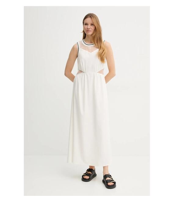Φόρεμα Liu Jo χρώμα: μπεζ, TA5202 TS922