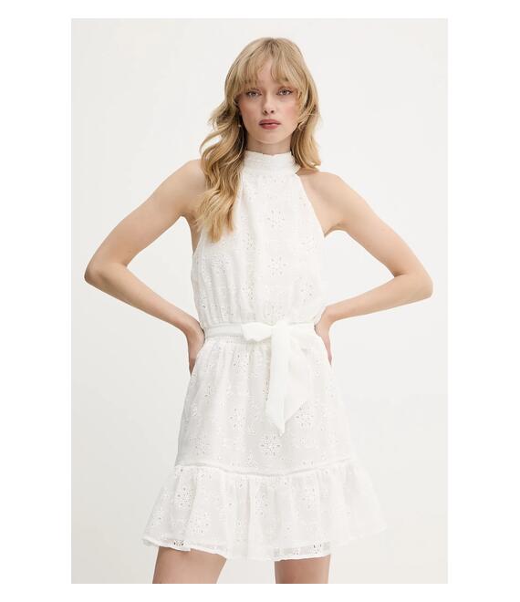 Φόρεμα Guess DANILE χρώμα: μπεζ, W5GK15 W0WA2