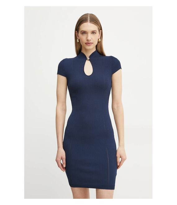 Φόρεμα Guess MALIA χρώμα: ναυτικό μπλε, W5GK46 Z3L10