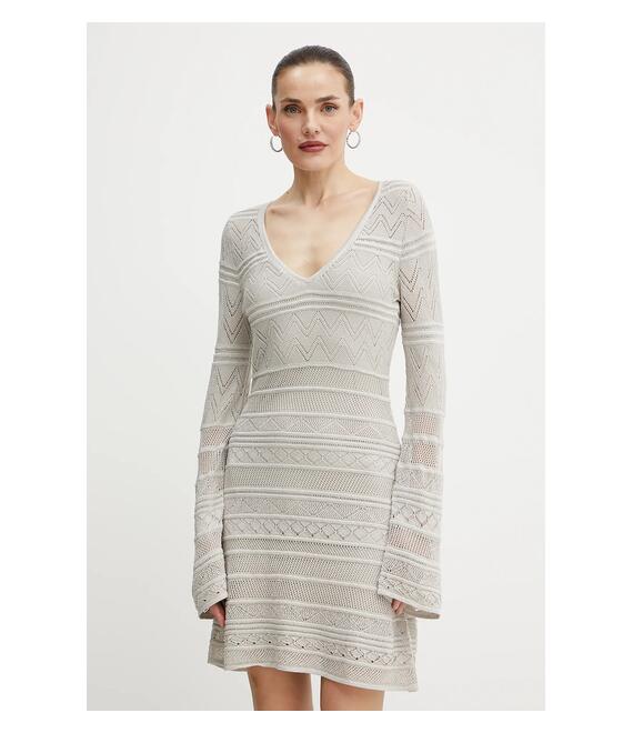 Φόρεμα Guess NELLIE χρώμα: γκρι, W5GK48 Z3E22