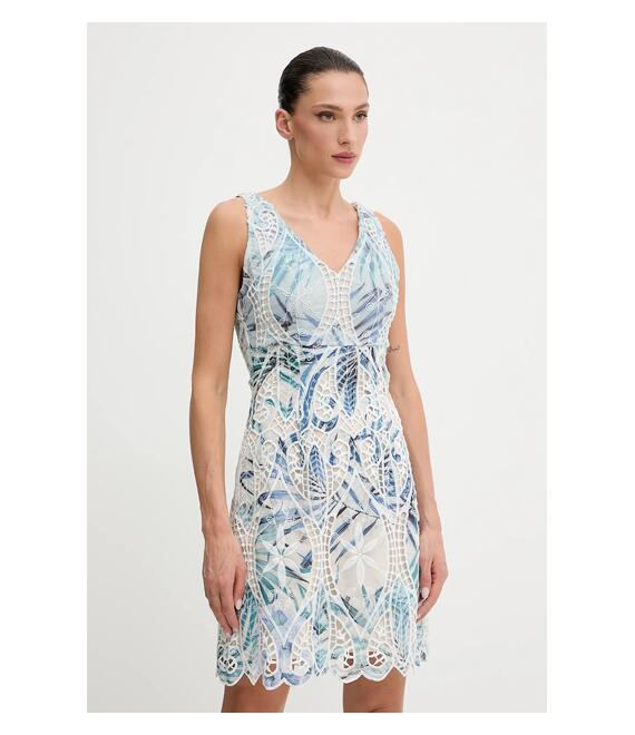 Φόρεμα Guess ANASTASIA χρώμα: μπεζ, W5GK98 WHAD2