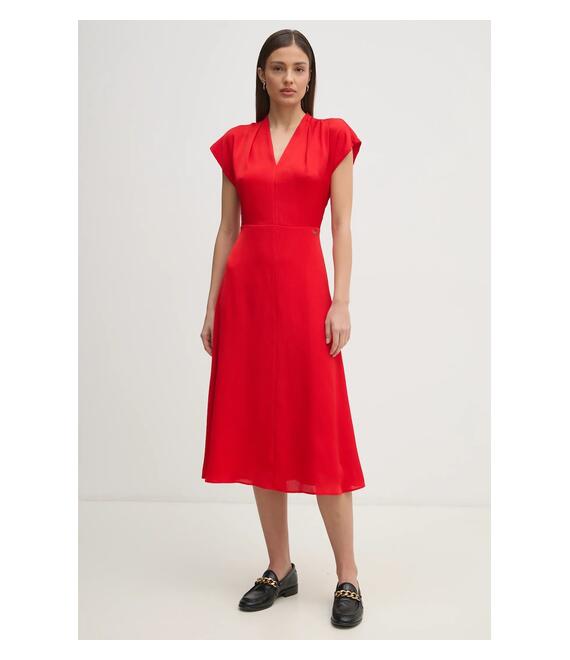 Φόρεμα Calvin Klein χρώμα: κόκκινο, K20K208145