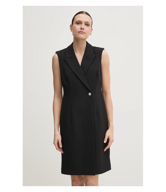 Φόρεμα Dkny χρώμα: μαύρο, DD5U1H66