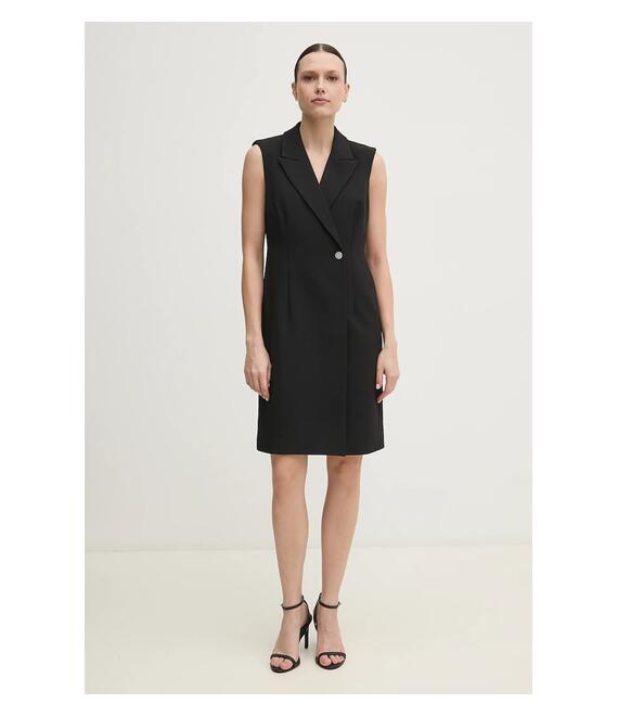 Φόρεμα Dkny χρώμα: μαύρο, DD5U1H66