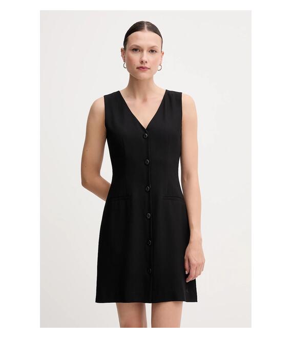 Φόρεμα Calvin Klein Jeans χρώμα: μαύρο, J20J225271