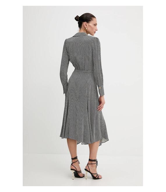 Φόρεμα Elisabetta Franchi χρώμα: μαύρο, AB86552E2