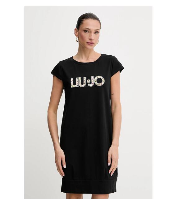 Φόρεμα Liu Jo χρώμα: μαύρο, VA5194.JS003