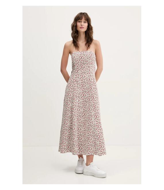 Φόρεμα Abercrombie & Fitch χρώμα: άσπρο, KI159-5481