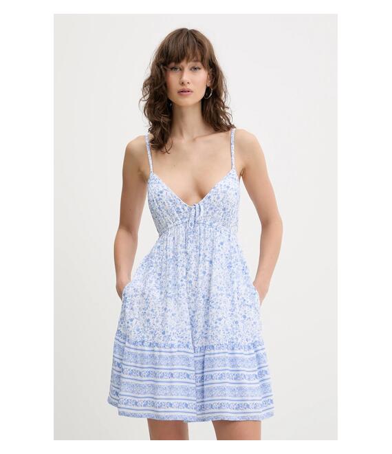 Φόρεμα Hollister Co. χρώμα: άσπρο, KI359-5065