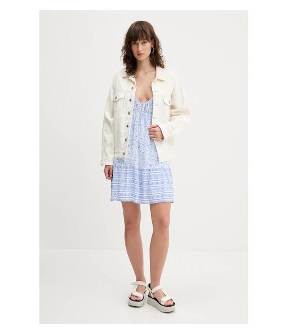Φόρεμα Hollister Co. χρώμα: άσπρο, KI359-5065