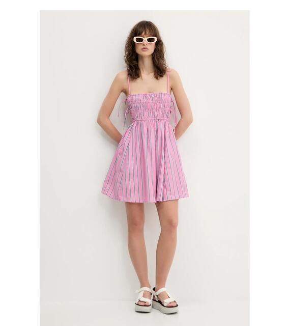 Φόρεμα Abercrombie & Fitch χρώμα: ροζ, KI159-5820