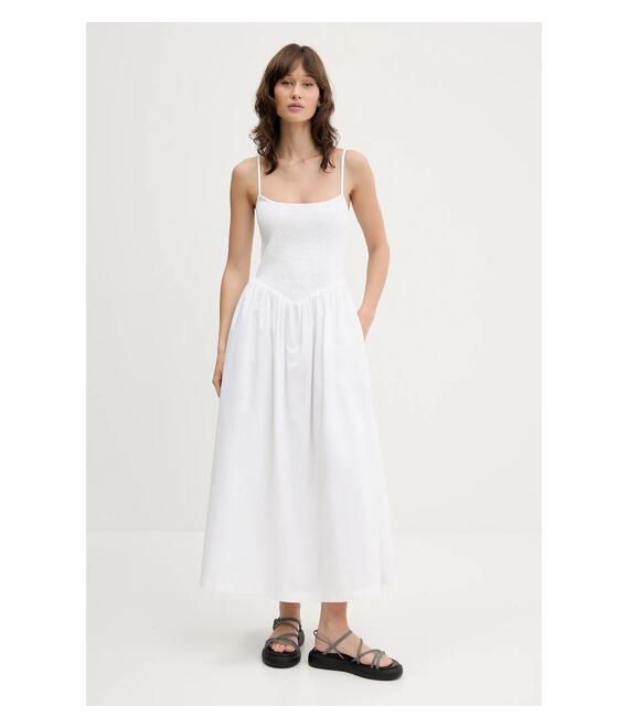 Φόρεμα Abercrombie & Fitch χρώμα: άσπρο, KI159-5842