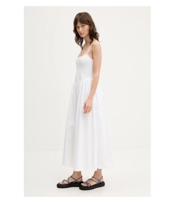 Φόρεμα Abercrombie & Fitch χρώμα: άσπρο, KI159-5842