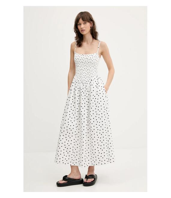 Φόρεμα Abercrombie & Fitch χρώμα: άσπρο, KI159-5842