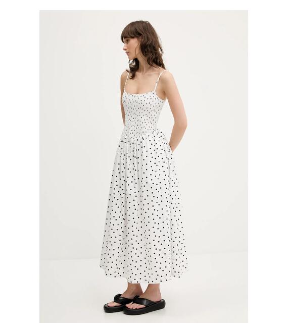 Φόρεμα Abercrombie & Fitch χρώμα: άσπρο, KI159-5842
