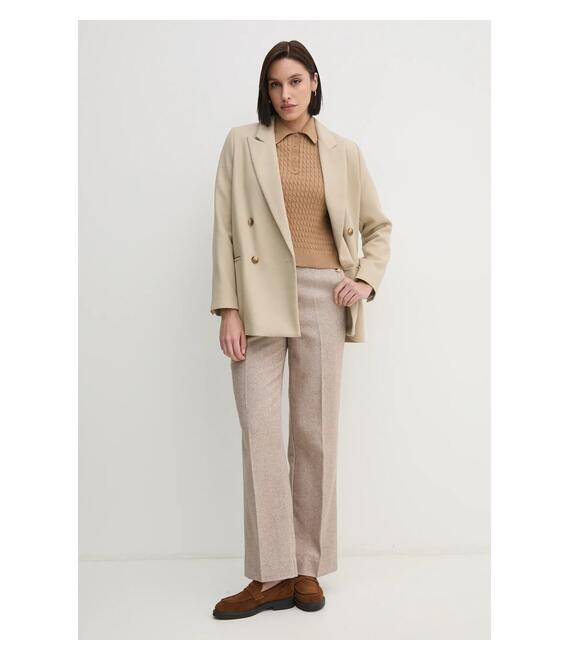 Βαμβακερό πουλόβερ Tommy Hilfiger χρώμα: καφέ, WW0WW43957
