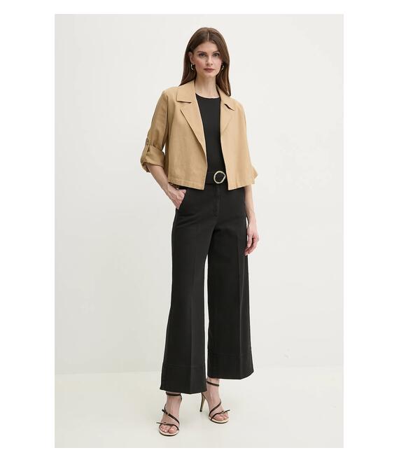 Blazer με μείγμα λινών Marella MALIBU χρώμα: πράσινο, 2513041055200