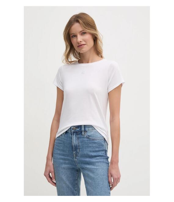 Μπλουζάκι Dkny χρώμα: άσπρο, DJ4T1346