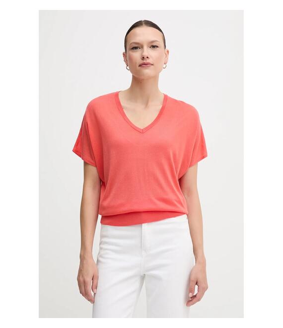 Μπλουζάκι United Colors of Benetton χρώμα: πορτοκαλί, 103VD402U
