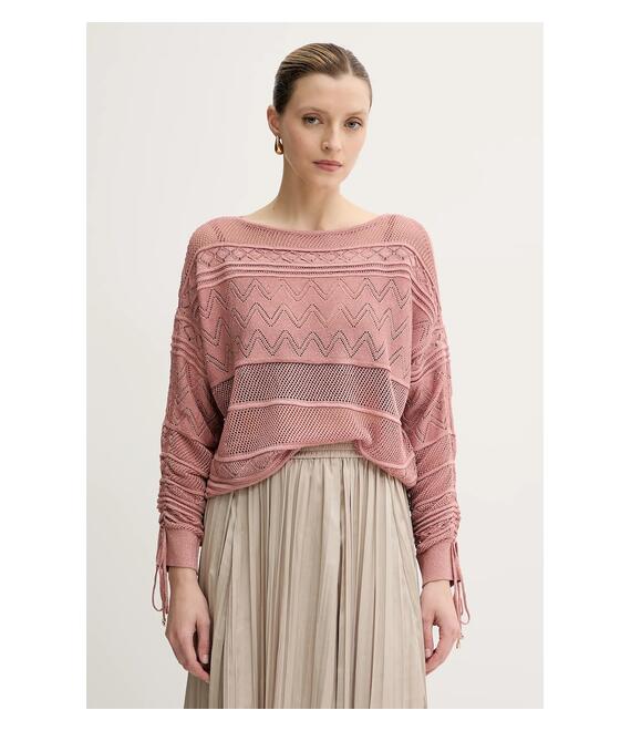 Πουλόβερ Guess NELLIE χρώμα: πορτοκαλί, W5GR21 Z3E22