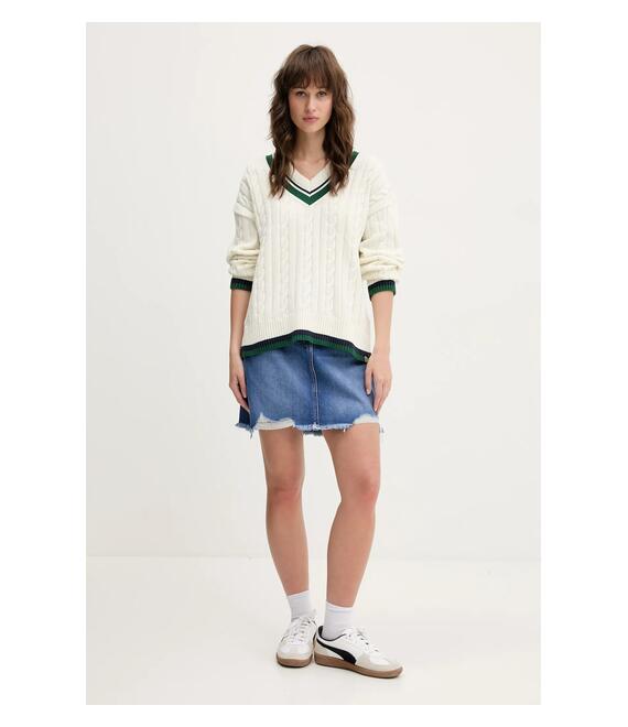 Πουλόβερ Superdry χρώμα: μπεζ, W6110668A-71D