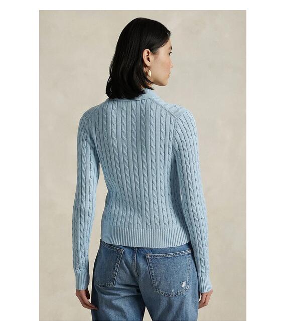 Πλεκτή ζακέτα Polo Ralph Lauren χρώμα: μπλε, 211971881