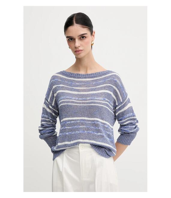 Πουλόβερ Sisley χρώμα: μπλε, 116CL106F