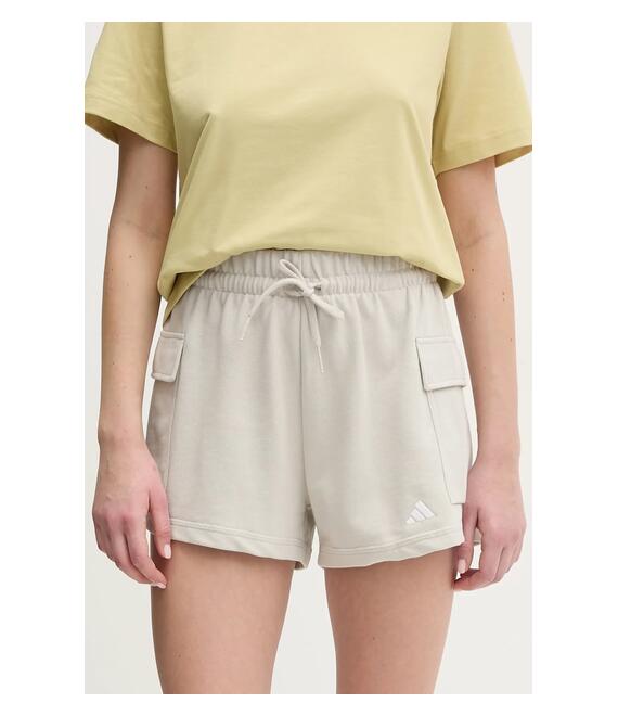Σορτς adidas Essentials χρώμα: μπεζ, JC5699