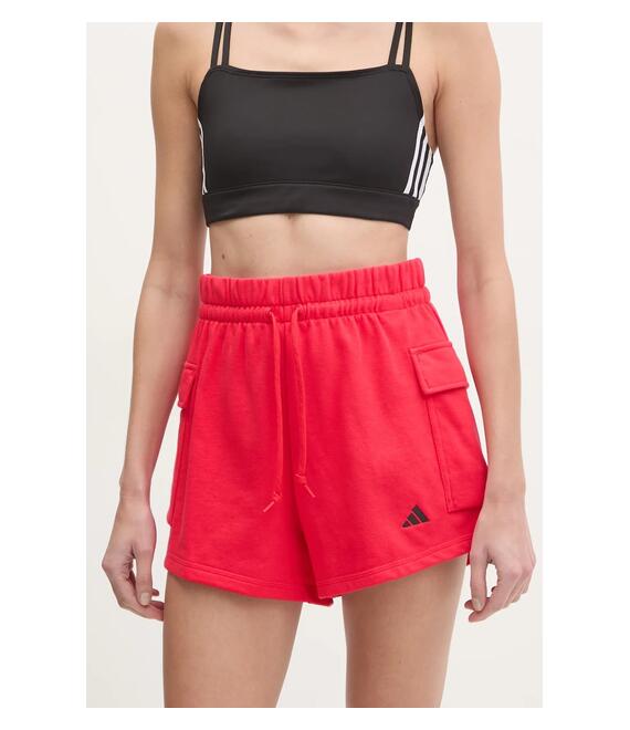 Σορτς adidas Essentials χρώμα: κόκκινο, JC5704