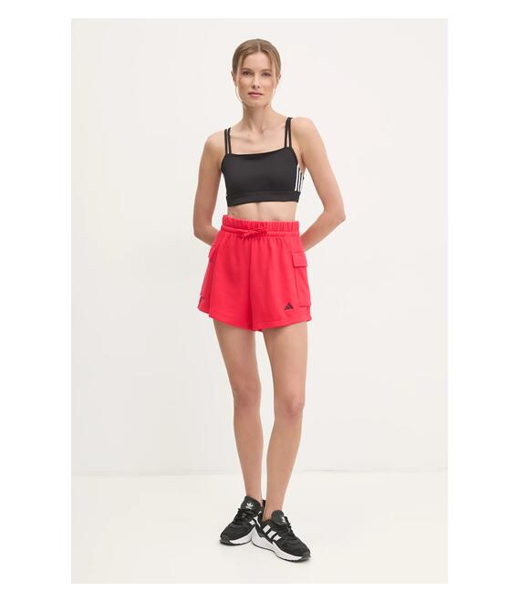 Σορτς adidas Essentials χρώμα: κόκκινο, JC5704