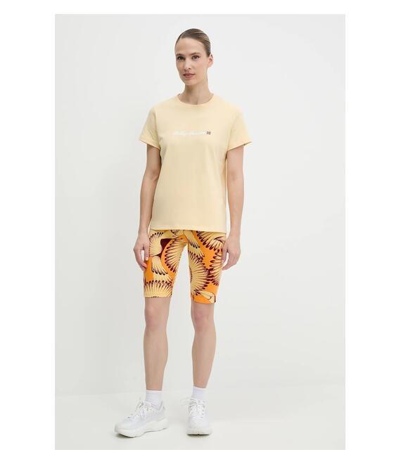 Σορτς adidas x Farm Rio χρώμα: κίτρινο, JD6287