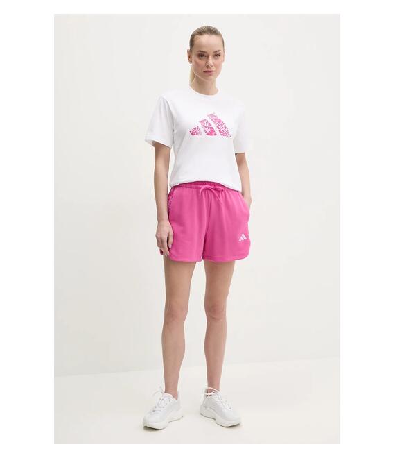 Σορτς adidas W AOP Blur χρώμα: ροζ, JG6223