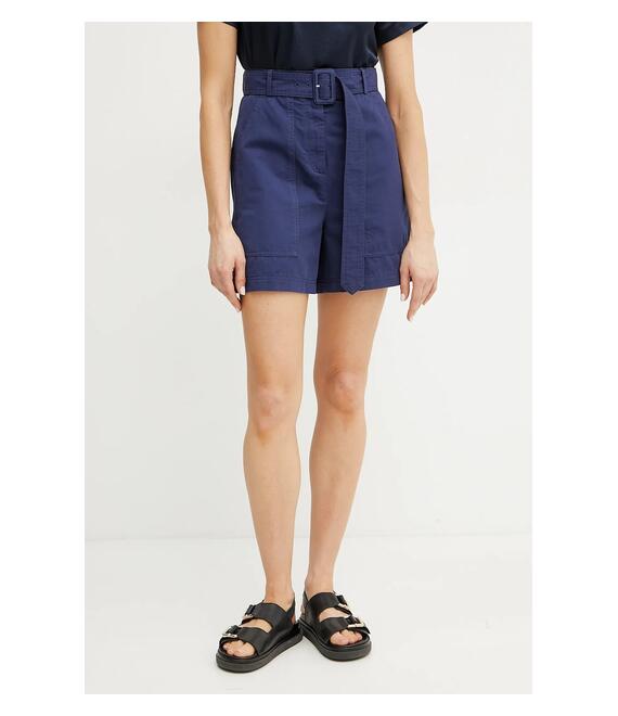 Λινό σορτς Weekend Max Mara χρώμα: ναυτικό μπλε, 2515141012600