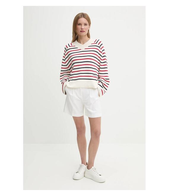 Σορτς United Colors of Benetton χρώμα: άσπρο, 40FAD901U